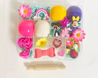 Sweet Treat Friend Sensory Play Dough Kit, Sensory box, , playdoh kit, play dough kit, kids gift, kids busy box,Travel Sensory Kit