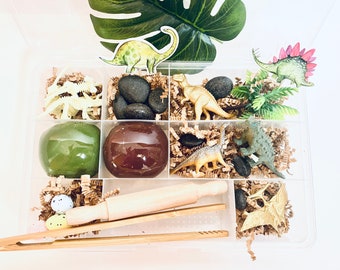 Dinosaurier Sensory Kit, Sensorisches Spiel, Dinosaurier Sensorisches Kit, Kinder Busy Box, Kinder Geschenke, Geschenk für Kinder, Play Dough Kit, Play Doh Kit