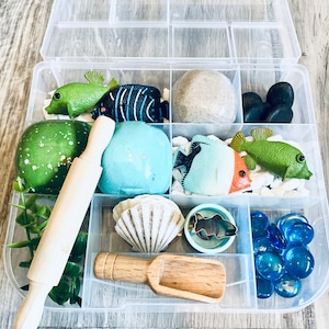 Dreaming of the Sea Sensory Kit, Sensory play, Ocean Sensory Kit, Kids Busy Box, Kids Gifts, Gift for Kids, Play Dough Kit, Play Doh Kit