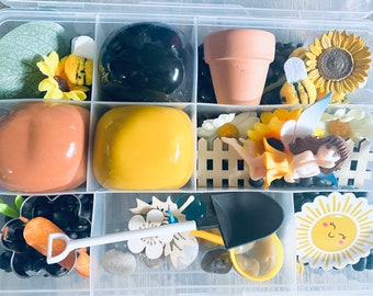 Fairy Garden Sensory Kit, Sensory Play Kit, Kids Busy Box, Gift for Girls, Girls Gift, Summer Play Kit, Fairies Sensory Play