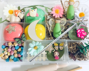 Fairies Sensory Kit, Sensory Play Kit, Kids Busy Box, Gift for Girls, Girls Gift, Frozen Play Kit