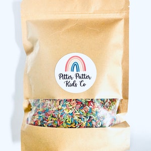 Rainbow Sensory Bin Filler-Colored Rice With Scoop