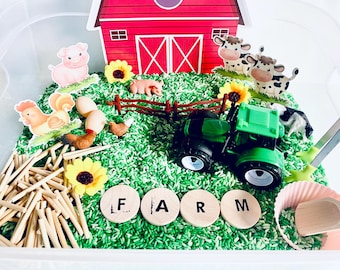 XL Farm Dig Sensory Bin Kit, Kinderaktivität