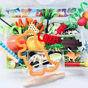Dinosaur Birthday Sensory Kit, Birthday Play Dough Kit, Travel Kit for Kids, Kids Activity kit, Sensory Play, Birthday gift for kids, Kids