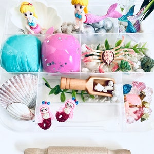 Dreaming of the Sea Sensory Kit, Sensory play, Ocean Sensory Kit, Kids Busy Box, Kids Gifts, Gift for Kids, Play Dough Kit, Play Doh Kit