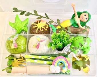 Kit sensoriale Sognando il mare, Gioco sensoriale, Kit sensoriale dell'oceano, Scatola occupata per bambini, Regali per bambini, Regalo per bambini, Kit pasta da gioco, Kit gioco Doh