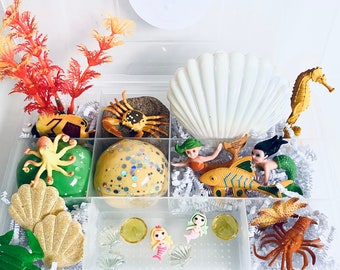 Kit sensoriale Dreaming of the Sea, Gioco sensoriale, Kit sensoriale dell'oceano, Kids Busy Box, Regali per bambini, Regalo per bambini, Kit per pasta modellabile, Kit per pasta modellabile