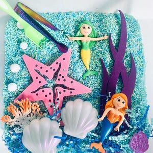 Mermaid Sensory Kit, Mermaid Sensory Play, Mermaid Sensory Bin, Sensory Play,Colored Rice Sensoryplay