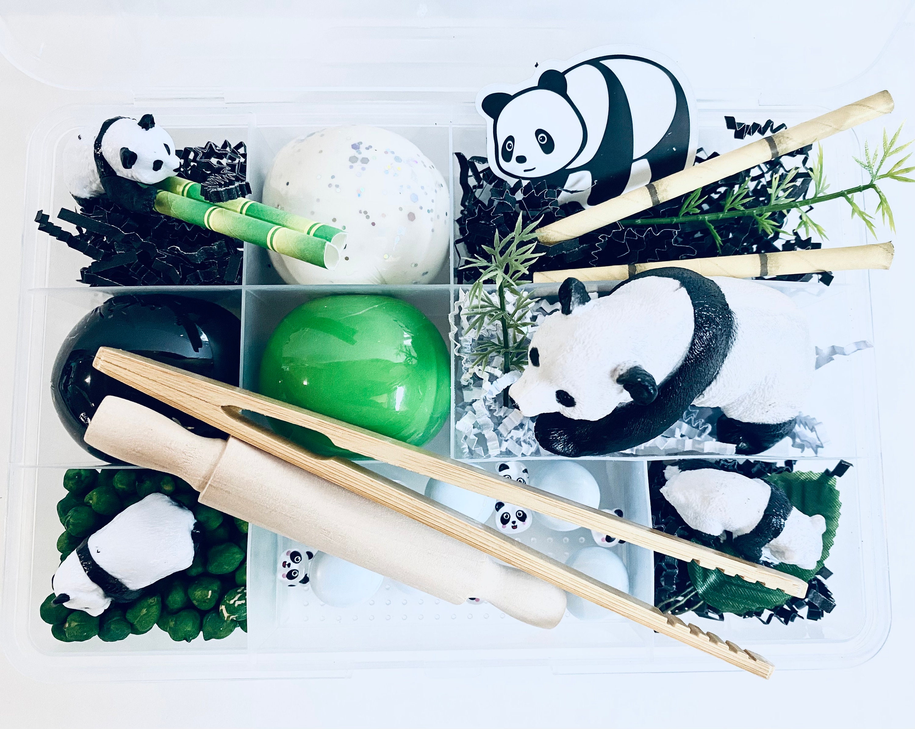 Panda Sensory Kit Play Dough Kit Sensory Bin Kit Sensory - Etsy