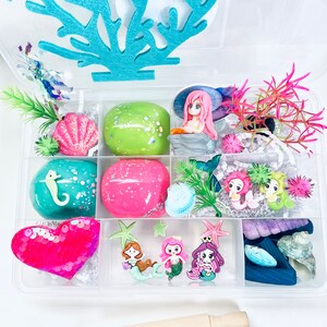 Dreaming of the Sea Sensory Kit, Sensory play, Ocean Sensory Kit, Kids Busy Box, Kids Gifts, Gift for Kids, Play Dough Kit, Play Doh Kit