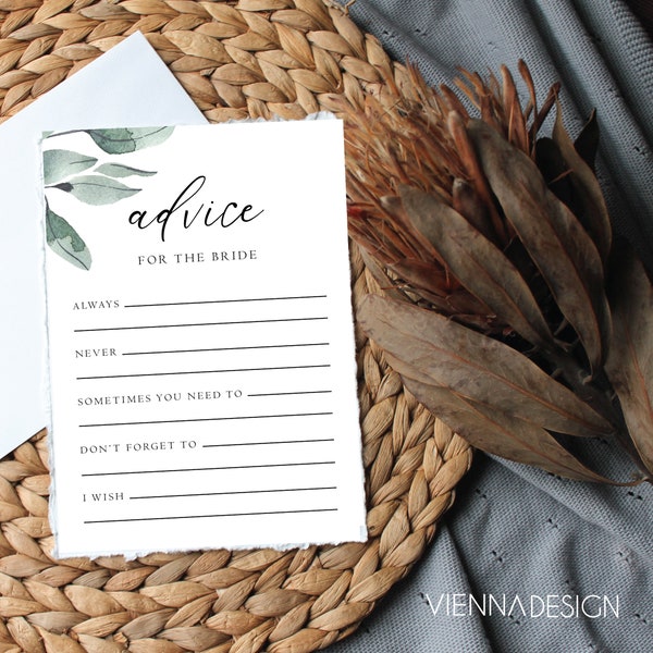 Wedding Advice Cards - Etsy