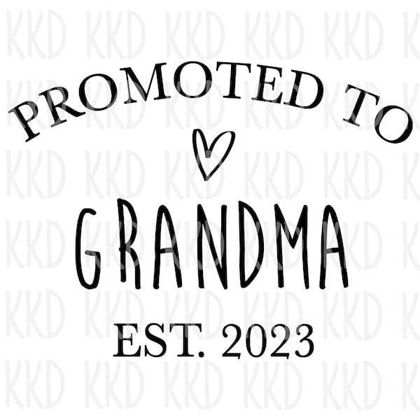 Promu grand-mère, grand-mère SVG, faire-part de grossesse SVG, citation bébé surprise, nouvelle citation de grand-mère, Silhouette Cricut