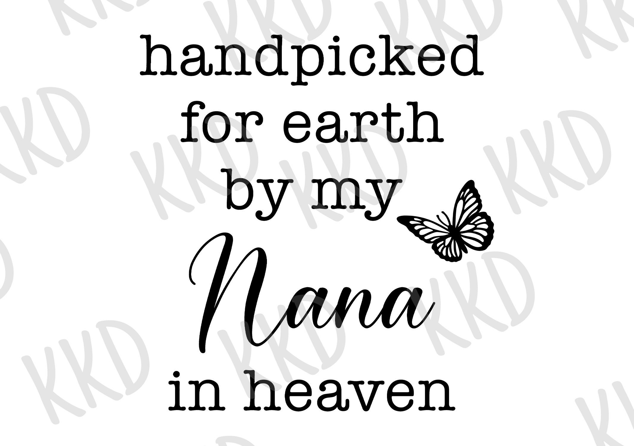 Nana in Heaven Svg - Etsy
