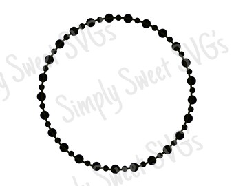 Imágenes prediseñadas de marco circular: Borde redondo PNG, SVG, descarga digital, Cricut, archivo de corte Silhouette