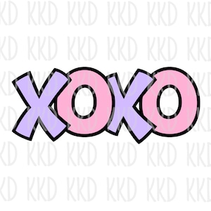 XOXO SVG, XOXO Quote, xoxo Clipart, Love svg, Love Quote, Cricut Cut Files, Silhouette Cut File, Instant Download, png, dxf, ai, jpeg, svg