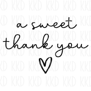Een lief bedankje-SVG | Leuk appreciatiebestand met snoepthema | Digitale download voor Cricut & Silhouette | Ontwerp cadeaulabel of kaart