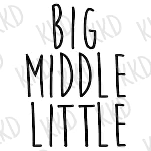 Groß Mittel wenig SVG, Shirt-Designs für Kinder SVG, HTV Schnitt Dateien, Silhouette Cricut Schnitt Dateien, Instant Download, dxf, png, jpeg
