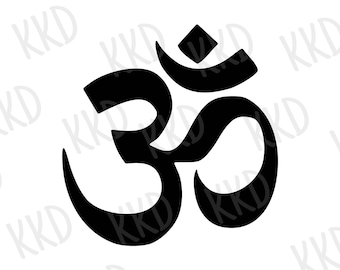 Om Symbol SVG, Yoga, Hindu (Digitaler Download)