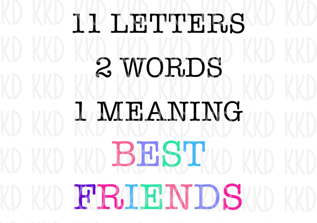 best friend two words or one