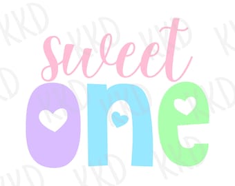 Sweet One Donut SVG: First Birthday Shirt Design (Digital Download)