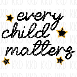 Toda Criança Importa Svg Png Eps Dxf Arquivo de Corte | Citação "Salve Crianças" Svg | Crianças Svg | Escola Svg | Penas Svg | Conscientização Infantil Svg