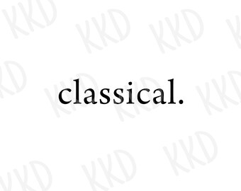 Classical SVG, Music Quote Clipart, Orchestra Cricut and Silhouette Cut File
