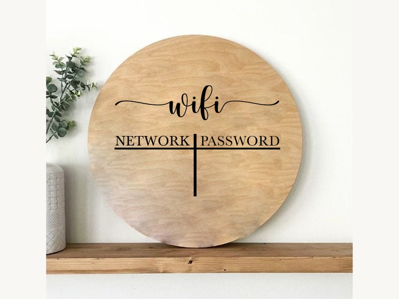 Wifi Name and Password SVG Home Sign Design: Cricut Silhouette Cut File ...
