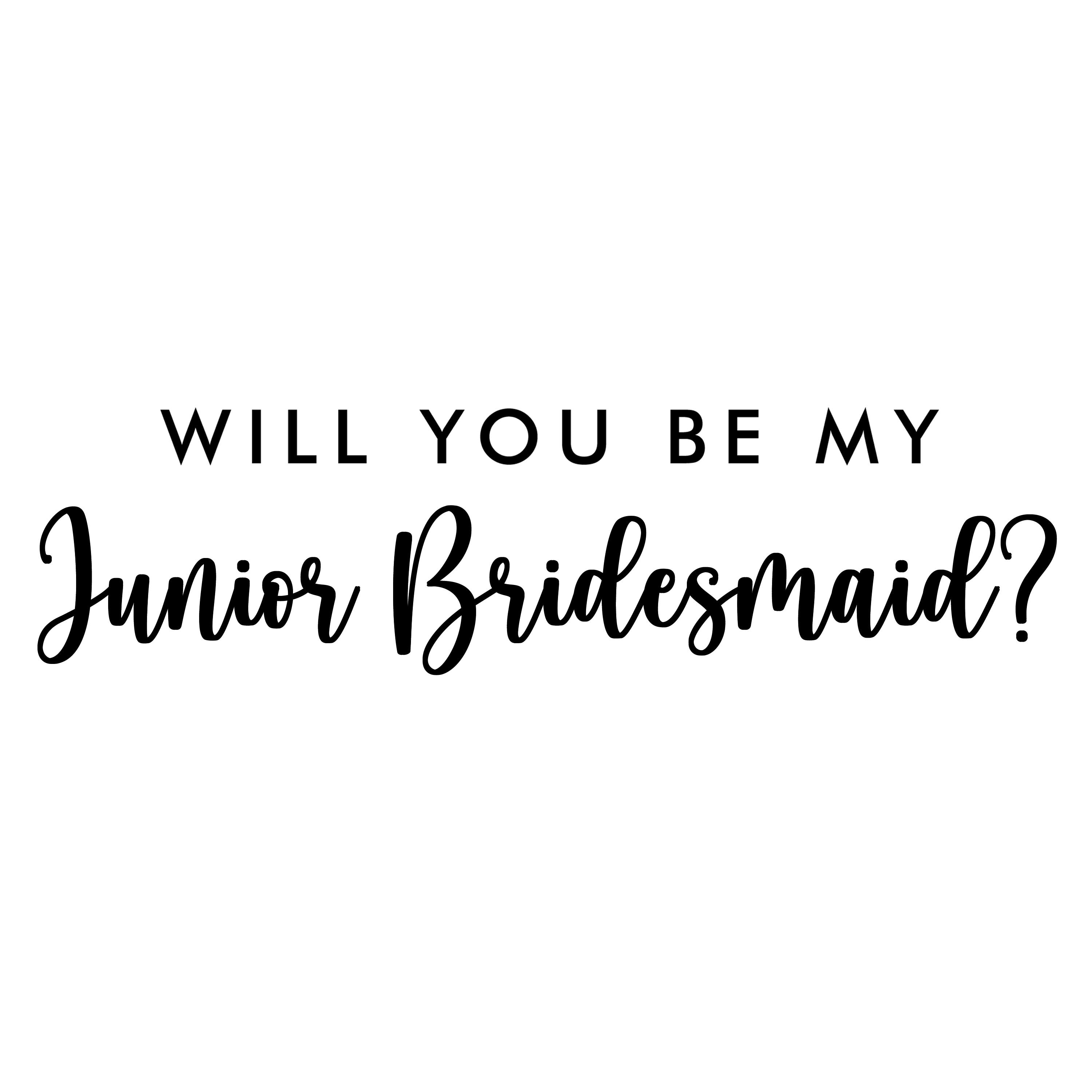 Junior Bridesmaid SVG Wedding SVG Will You Be My Bridesmaid Etsy