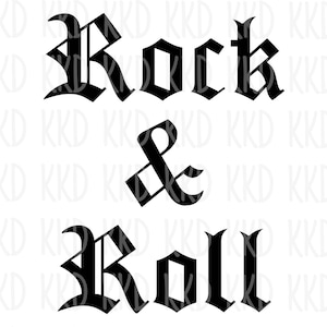 Rock and Roll SVG, citation rock and roll, conception de chemise rock and roll, fichier HTV, fichiers de coupe Cricut Silhouette, téléchargement immédiat, png, dxf, jpeg