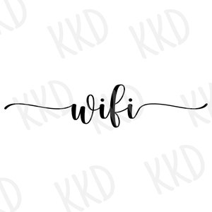 Wi-Fi-Symbol, Wi-Fi-Symbol, Internet Zeichen svg. Plotterdatei für Cricut, Hauszeichen, Pdf Png Eps Dxf, Aufkleber, Aufkleber, Schablone, Pin, Vinyl.
