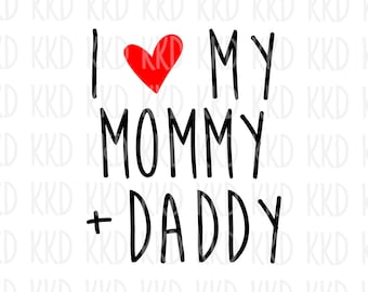 Mommy + Daddy = Me SVG Png Dxf Eps, Mom + Dad = Me Mickeysvg