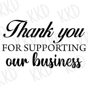 Merci de votre soutien à My Business SVG : Design de petite boutique (téléchargement numérique)
