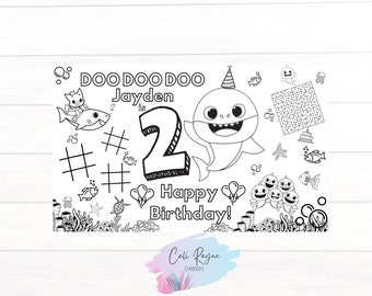 4400 Baby Shark Birthday Coloring Pages  Latest HD