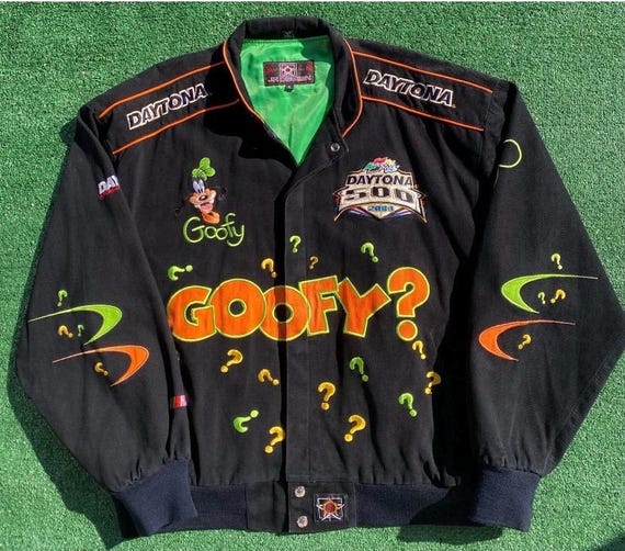 VTG 2004 JH Design Disney Goofy Nascar Daytona 500 Embroidered