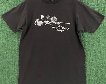 Vintage 80’s Jekyll Island Sea Shells T-Shirt Women’s Size Medium Single Stitch