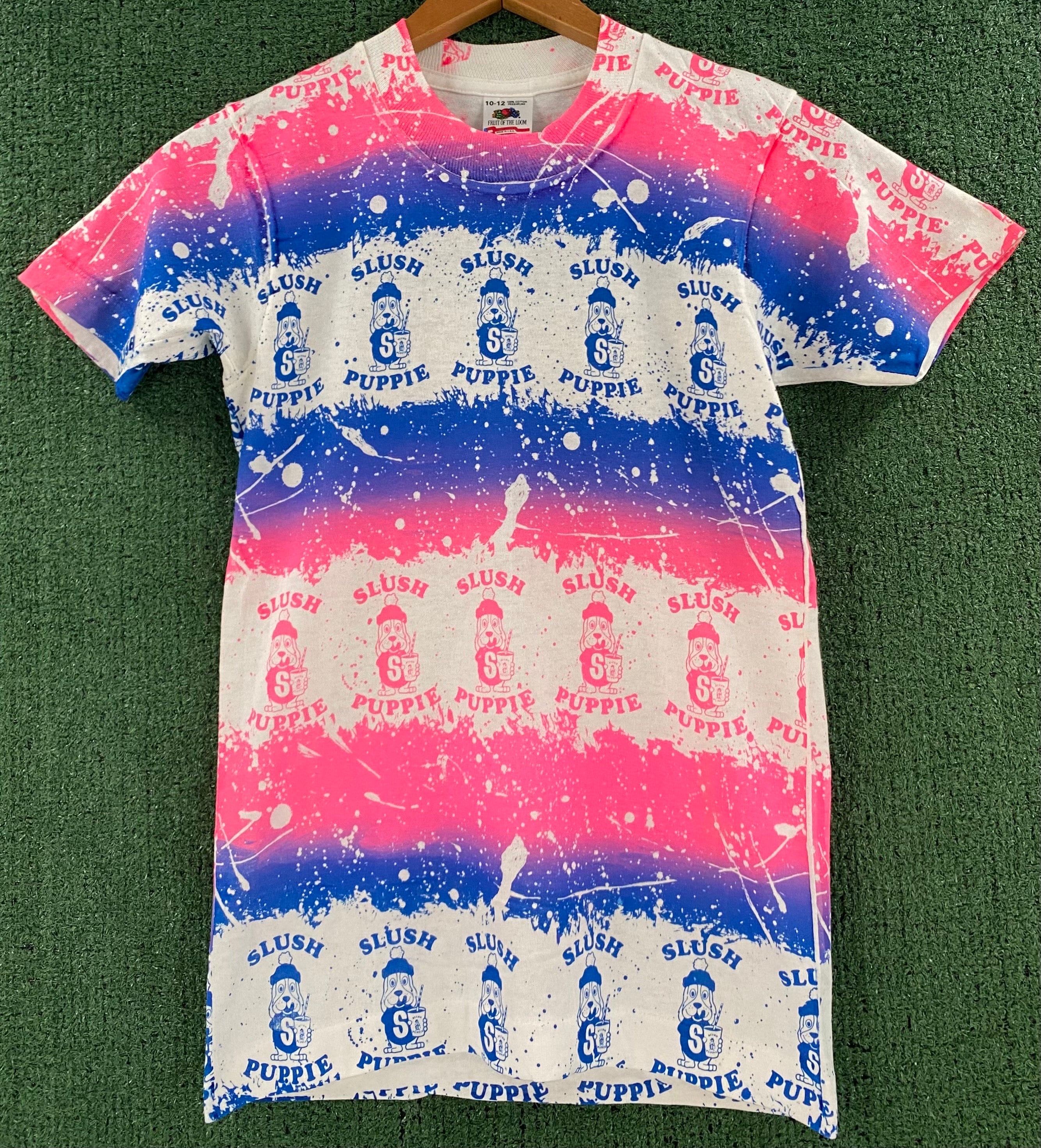 VTG Slush Puppie Slushie 80's Slush Puppie T-shirt à couture unique imprimé sur l'ensemble Fille Petit