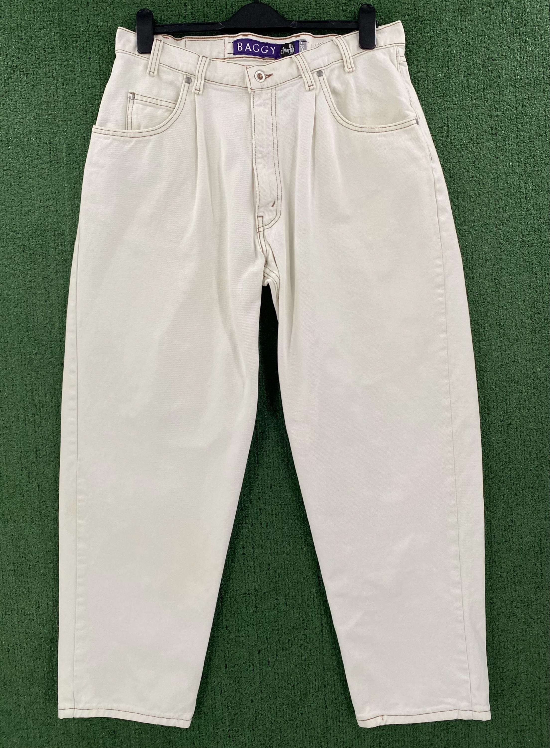 ERA0105　80s silvertab baggy White Levis Silvertab Baggy - Etsy Canada