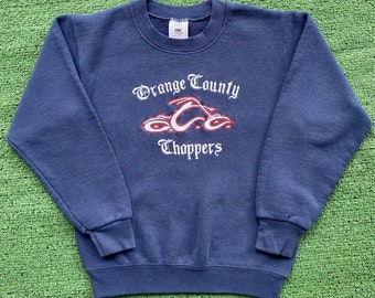 Vintage 90’s Orange County Choppers Embroidered Sweatshirt Boys Sz Medium 10/12