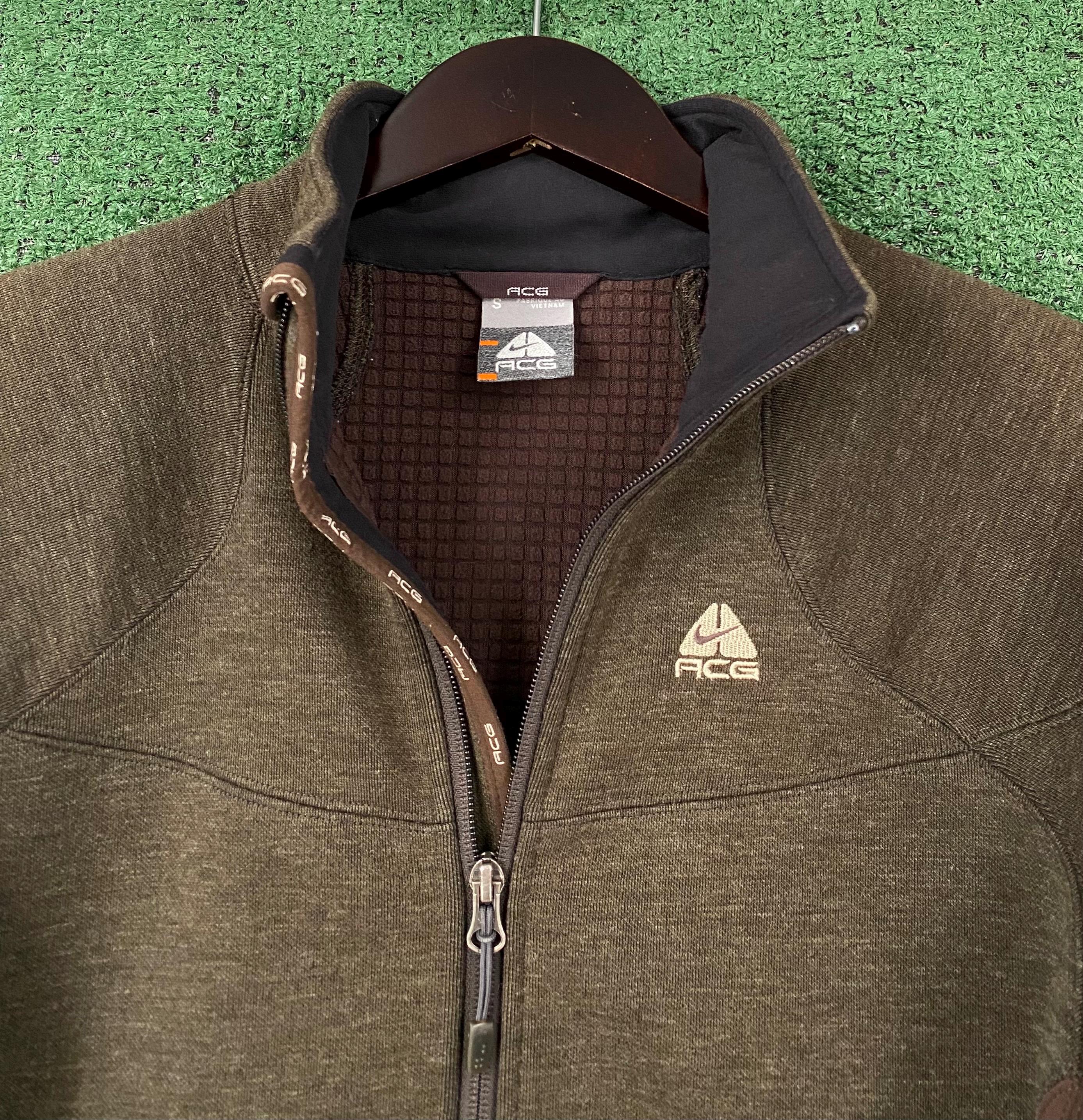 Vintage Y2K NIKE ACG Mocha Brown Full Zip up Jacket Women's Size