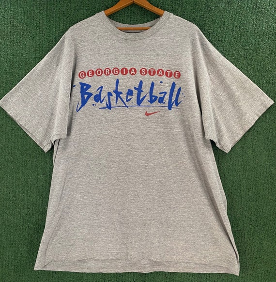 NIKE VINTAGE アメリカ古着バスケットスポーツTシャツ GEORGIA VTG 90's Nike Georgia State Basketball Double Sided