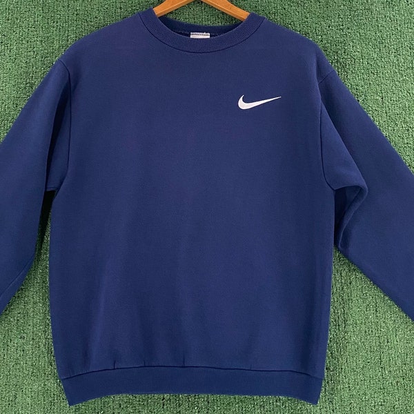 navy nike vintage sweatshirt