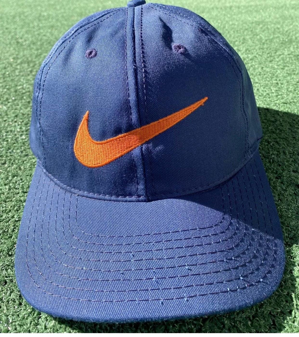 orange and blue nike hat