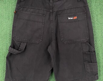 Vintage Y2K Brud Black Carpenter Denim Jean Shorts Jorts Men’s Size 38