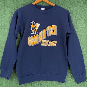 VTG 90’s Georgia Tech Yellow Jackets Sweatshirt Boys Sz Medium 12/14 USA Made