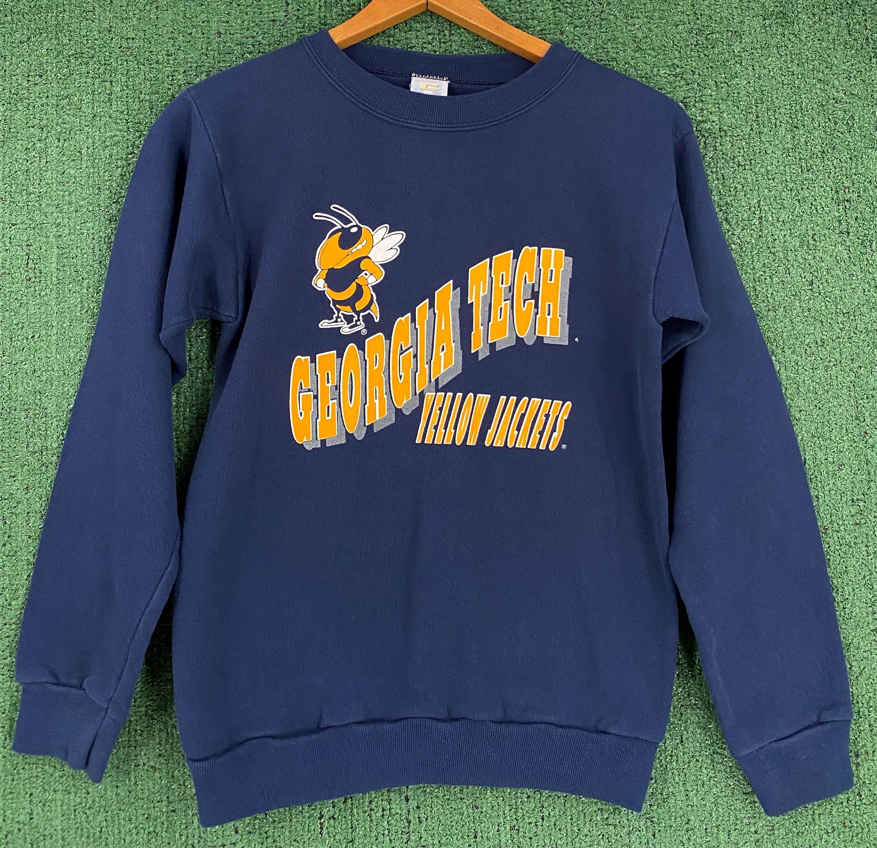 Moletom VTG 90's Georgia Tech Yellow Jackets para meninos, tamanho