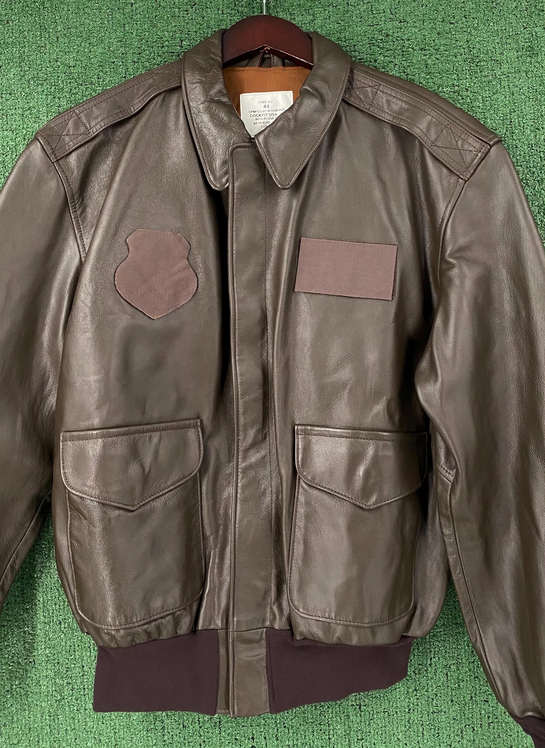 New Vintage DSCP Cockpit USA Type A-2 AF Flight Leather Bomber