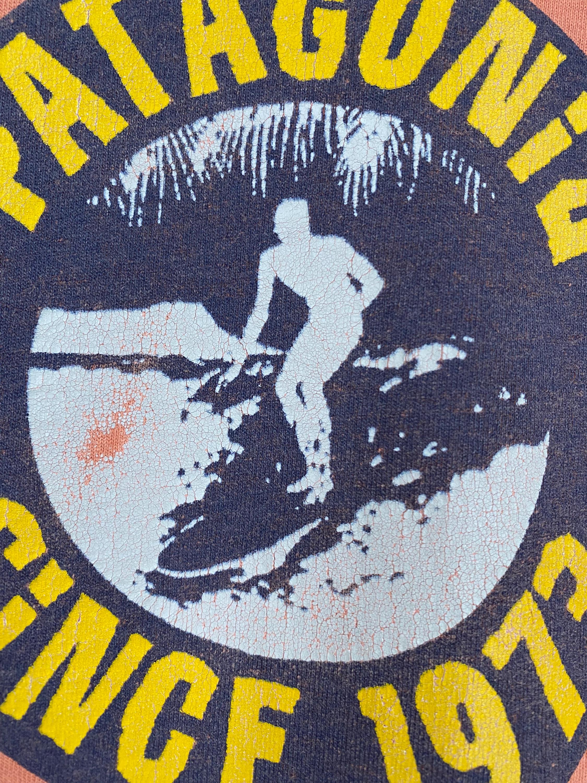 VTG 90's Patagonia Beneficial T's Surf Surfer Faded T-shirt Mens