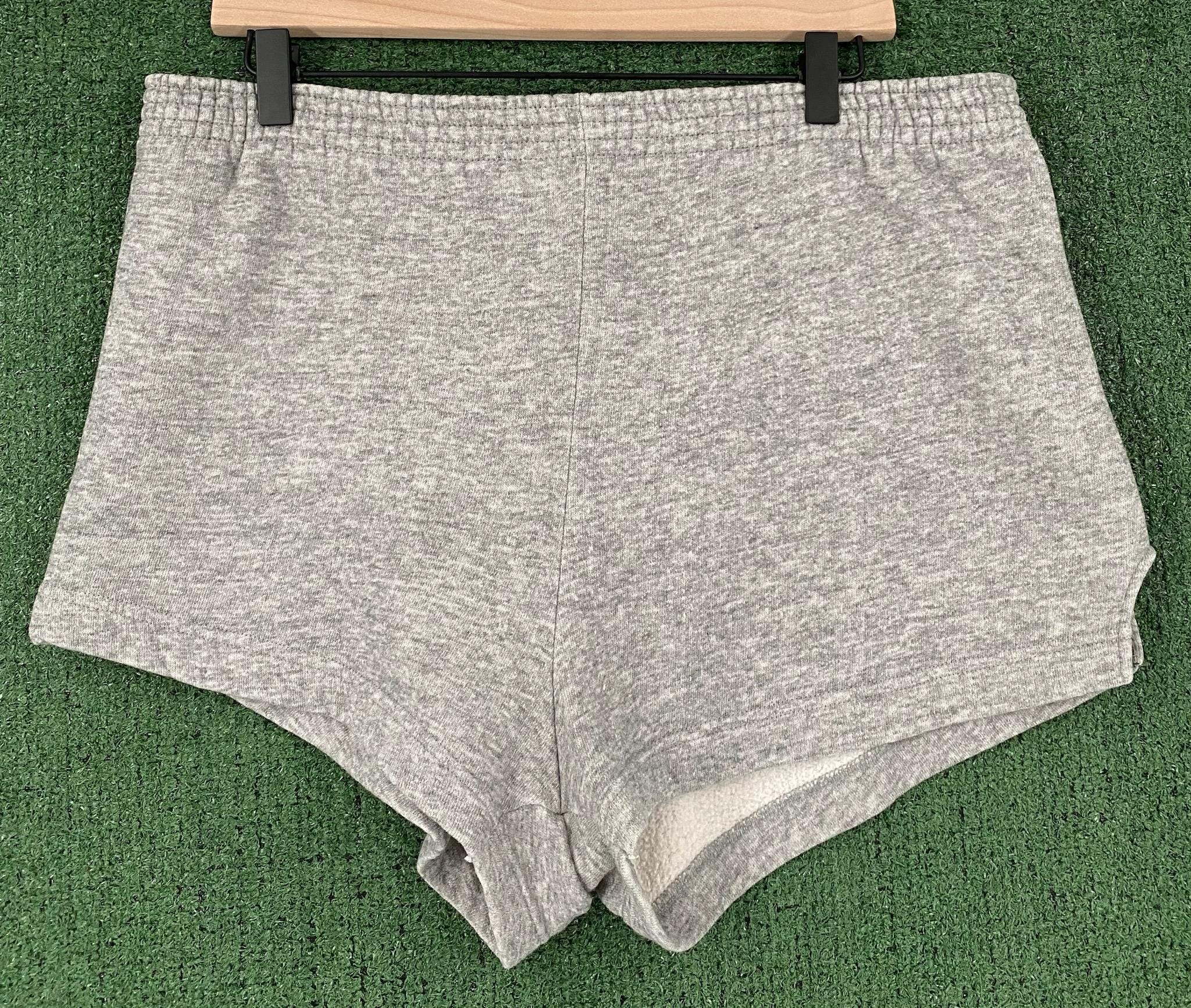 Vintage 80's Tultex Grey Sweat Short Shorts W/ Back Pocket Men's