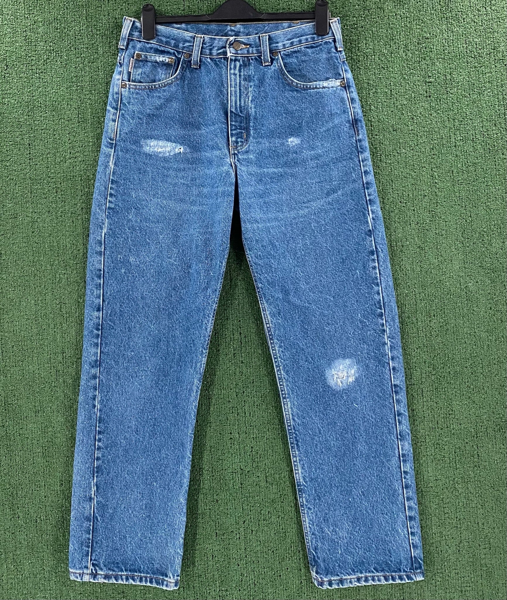Vintage Carhartt B160 DST Relaxed Fit Distressed Denim Jeans