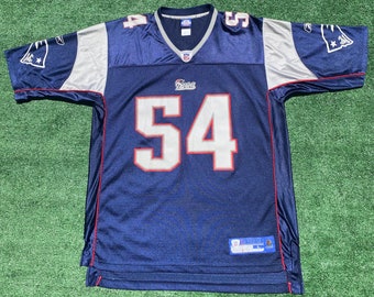 Maglia Reebok vintage sul campo dei New England Patriots blu da uomo grande